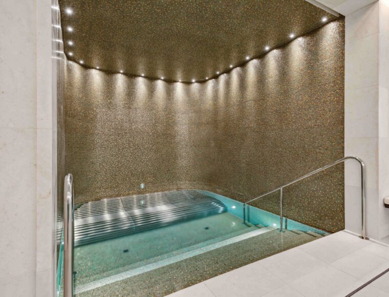 Plunge pool in a New Build Luxury Apartment in Kensington